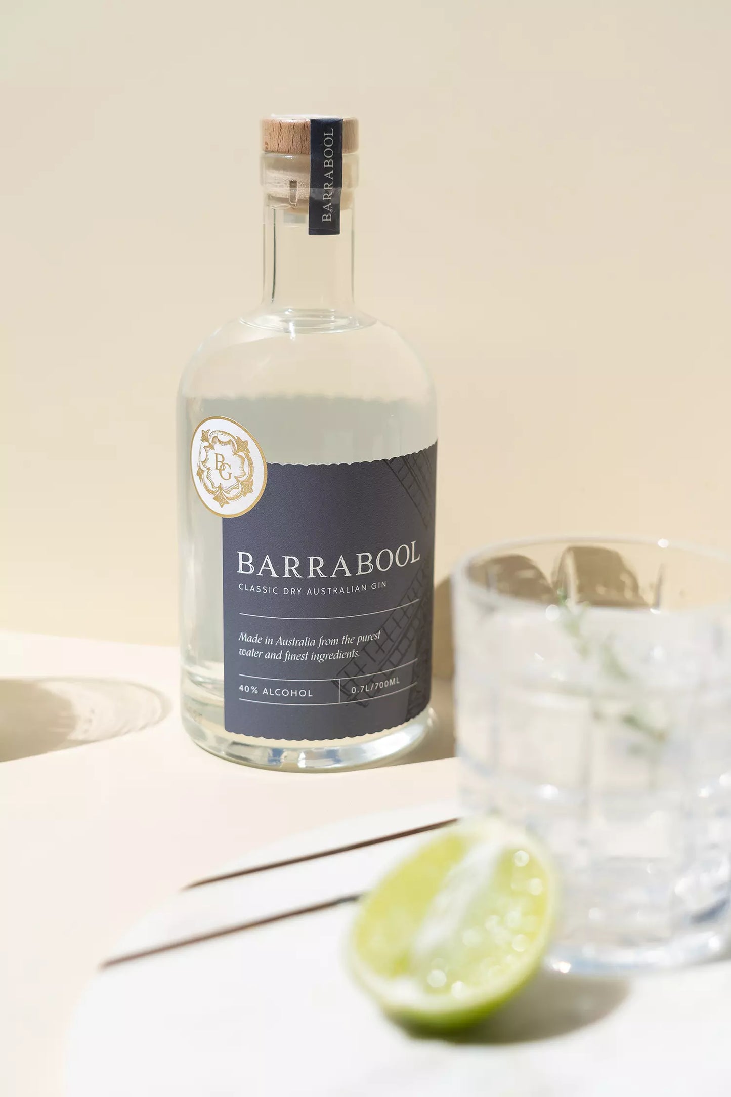 Barrabool Gin - Classic Dry Australian Gin - 700ml (6 Bottles)