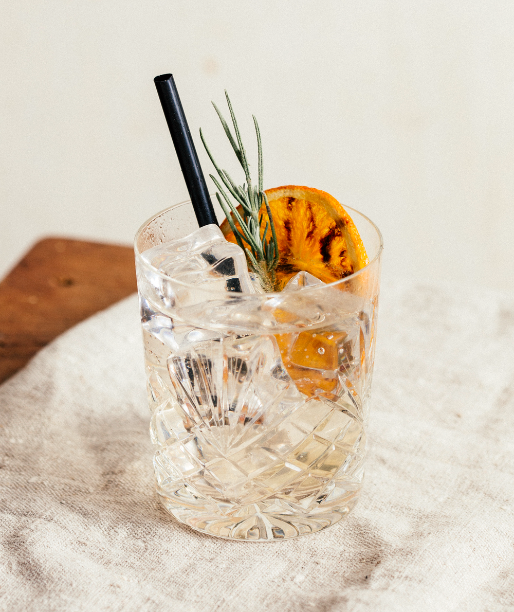 Classic gin and tonic