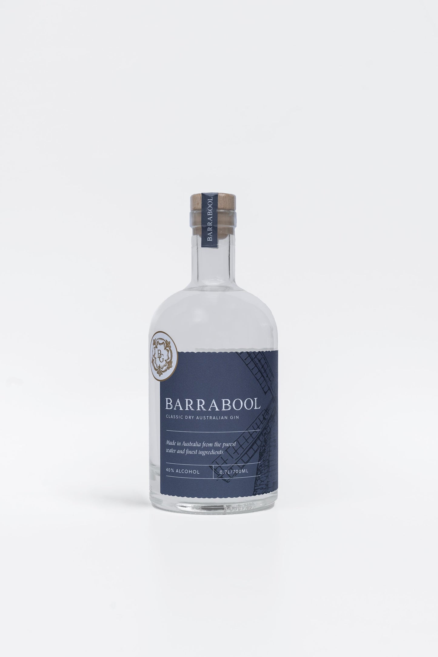 Barrabool Gin - Classic Dry Australian Gin - 700ml (6 Bottles)